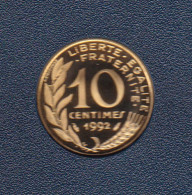 10 CENTIMES REPUBLIQUE 1992 ISSUE DU COFFRET BE - 10 Centimes