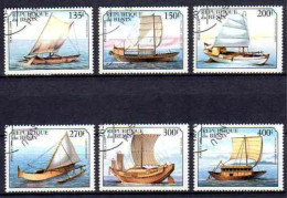 Bénin 1999 Bateaux Voiliers (5) Yvert N° 868 à 873 Oblitérés Used - Bénin – Dahomey (1960-...)