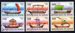 Bénin 1997 Bateaux Voiliers (6) Yvert N° 768 à 773 Oblitérés Used - Benin – Dahomey (1960-...)