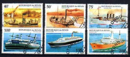 Bénin 1995 Bateaux (7) Yvert N° 708 G à 708 M Oblitérés Used - Bénin – Dahomey (1960-...)