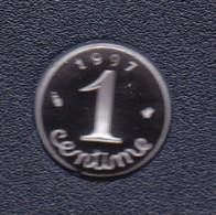 1 CENTIME EPI INOX 1997 ISSUE DU COFFRET BE - 1 Centime