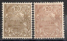 Nvelle CALEDONIE Timbres-Poste N°94*& 94a* Neufs Charnières TB Cote : 3€50 - Neufs