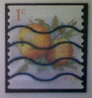 United States, Scott #5037, Used(o), 2016 Definitive, Albemarle Pippin Apple, 1¢, Multicolored - Used Stamps