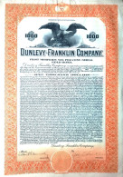 Dunlevy-Franklin Company - One Thousand Dollars - 1930  - Pittsburgh - Pennsylvania - Altri & Non Classificati