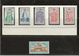 TCHECOSLOVAQUIE  - EXPO DE BRUXELLES -N° 952 A 956 A  NEUF SANS CHARNIERE - ANNEE 1958 - - Unused Stamps