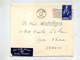 Lettre Flamme Muette Montreal Sur Oie - Storia Postale