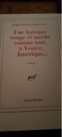 Une Baraque Rouge Et Moche Comme Tout,à Venice Amerique M.G. LANDES-FUSS Gallimard  1982 - Aventure