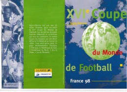 (Faciale 22.50 €)  Lot " STADES DE LA COUPE DU MONDE DE FOOTBALL " Sur 10 Encarts Et Enveloppes 1er Jour FDC A Saisir ! - 1998 – Frankreich