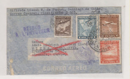 CHILE  1939 SANTIAGO  Airmail Cover To AUSTRIA Germany Returned - Chile