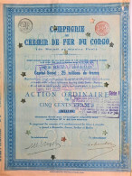 Cie Du Chemin De Fer Du Congo- Act.ord. De 500 Fr - Afrika