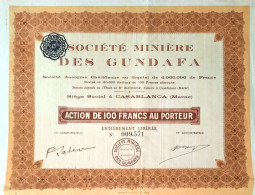 Société Minière Des Gundafa (Casablanca) - Mijnen