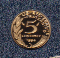 5 CENTIMES REPUBLIQUE 1994 ISSUE DU COFFRET BE - 5 Centimes