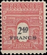 France - Yvert & Tellier N°710 - Type Arc De Triomphe 2,40f Rose - Neuf** NMH - Cote Catalogue 0,20€ - 1944-45 Triomfboog