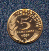 5 CENTIMES REPUBLIQUE 1992 ISSUE DU COFFRET BE - 5 Centimes