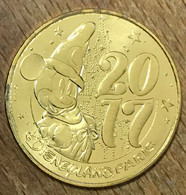 77 DISNEYLAND MICKEY 2017 DISNEY MDP 2016 MÉDAILLE SOUVENIR MONNAIE DE PARIS JETON TOURISTIQUE MEDALS COINS TOKENS - 2016