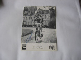 Cyclisme - Autographe - Carte Signée Jean-Pierre Genet - Cyclisme