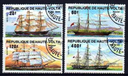 Haute Volta 1984 Bateaux Voiliers (35) Yvert N° 628 à 631 Oblitérés Used - Alto Volta (1958-1984)