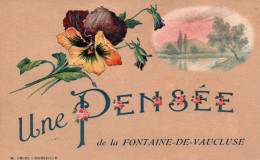 Souvenir: Une Pensée De La Fontaine De Vaucluse, Illustration - Carte Orcel De 1941 - Souvenir De...