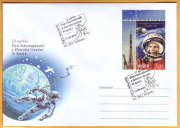 2016  Moldova Moldavie Moldau Special Cancellations. Cosmonautics Day Cover Gagarin. Space - Moldavie