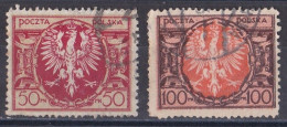 Pologne - République 1919  -  1939   Y & T N °  228  Et  229  Oblitérés - Used Stamps