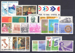 1970 Italia Repubblica, Francobolli Nuovi, Annata Completa 28 Valori - MNH** - Full Years