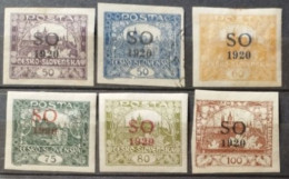 Silésie 1920 / 6 Timbres / * Et Used - Silezië