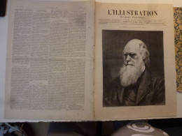 L'Illustration Avril 1882 Robert Darwin Sélection Naturelle Russie Et Russes Salon De 1882 Plan De Chemin De Fer Paris - 1850 - 1899