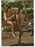 BRASIL NATIVO.  Young Girls "Laualapiti", Native Reserve Of Xingu.  Postcard (new-unused) - Amérique