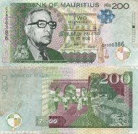 Mauritius / 200 Rupees / 2022 / P-61(c) / VF - Mauricio