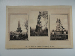 CPA  WOERTH MONUMENTS DE 1870 - Wörth