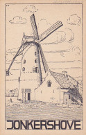 HOUTHULST Jonkershove Molen Moulin Pentekening  Duitse Kaart - Houthulst