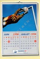 FRANCE 98 – Carte Collector N° 18/45 – FOOTIX – Carte Format 20,5 X 14,5 Cm, Forme Calendrier - Coupe Du Monde - Fussball