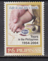 2004 Philippines Pfizer Pharmaceuticals Health Complete Set Of 1 MNH - Filipinas