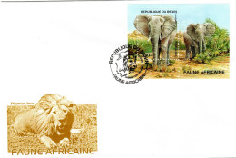 FDC BENIN, Elephant    /    Lettre De Première Jour, éléphant      1995 - Selvaggina