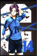 ► BLUE LOCK Manga BD Maxi Carte.  Dim. 18x12 -  Série Football Japon N°14  -Kaneshiro Nomura  Kodansha 2021 - Comicfiguren