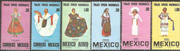 1980-1981 MÉXICO TRAJES TÍPICOS 2 SERIES MNH, TRADITIONAL COSTUMES - Mexico