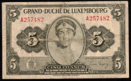 LUXEMBOURG - 5 F 1944 - Pick : 43 - Luxembourg