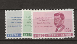 1965 MNH Cyprus, Mi 247-49 Postfris ** - Nuevos