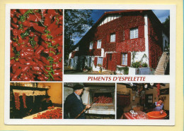 64. ESPELETTE – Ferme Ttipition Borda / Multivues / Piments (animée) (voir Scan Recto/verso) - Espelette