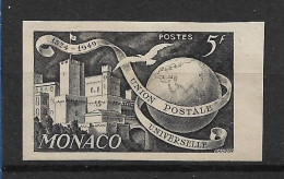 Monaco. 332(*). Essais Non Dentelés En Noir, U.P.U . - Variétés