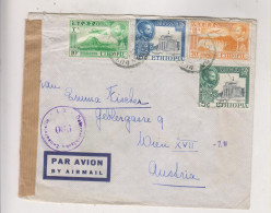 ETHIOPIA 1951  ADDIS ABEBA Censored Airmail Cover To Austria - Ethiopie