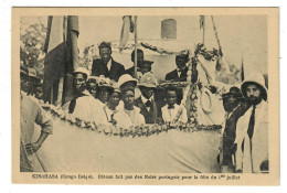 Congo Belge    Kinshasa   Bâteau Fait Par Des Noirs Portugais Pour La Fête Du 1er Juillet - Belgisch-Congo