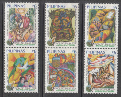 2004 Philippines Rice Is Life Health Complete Set Of 3 Pairs MNH - Filippine