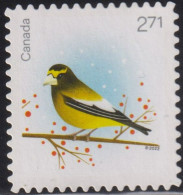 2022 Kanada ° Mi:CA 3976, Yt:CA 3862, Sg:CA 3650, Col:CA 2022.11.01-03,Evening Grosbeak (Coccothraustes Vespertinus) - Used Stamps