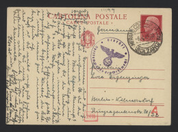 Italy 1941 Merano Censored Stationery Card To Berlin__(11199) - Entiers Postaux