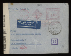 Italy 1941 Lissone Censored Air Mail Cover To Netherlands__(11223) - Posta Aerea