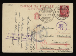 Italy 1941 Alassio Censored Stationery Card To Germany__(11367) - Ganzsachen