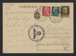 Italy 1940 Trento Censored Stationery Card__(11274) - Entiers Postaux