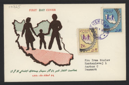 Iran 1963 Teheran FDC To Denmark__(10725) - Iran