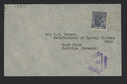 India 1940's Censored Cover To Denmark__(12315) - Autres & Non Classés